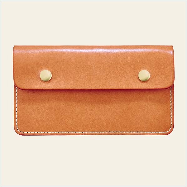  Trucker Wallet Unisex Wallet in Natural Vegetable-Tanned Leather