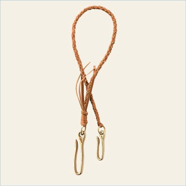  Lanyard Unisex Lanyard in Natural Vegetable-Tanned Leather