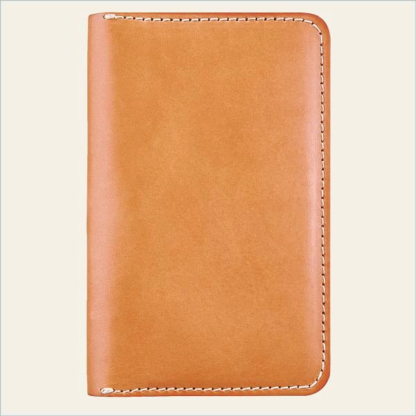  Passport Wallet Unisex Wallet in Natural Vegetable-Tanned Leather