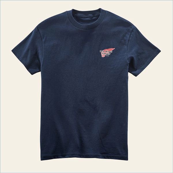  T-Shirt Unisex T-Shirt in Navy Cotton