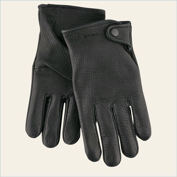  Driving Glove Unlined Deerskin Leather Glove in Black