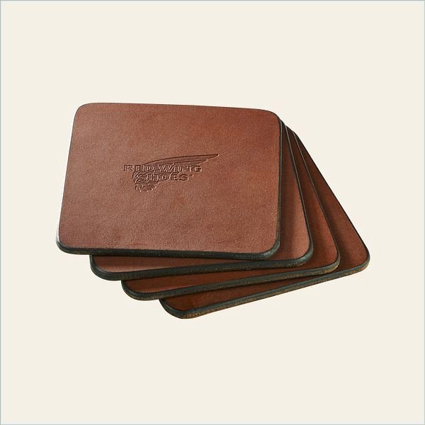  Pioneer Leather Coasters Lifestyle Good in Oro Pioneer Leather