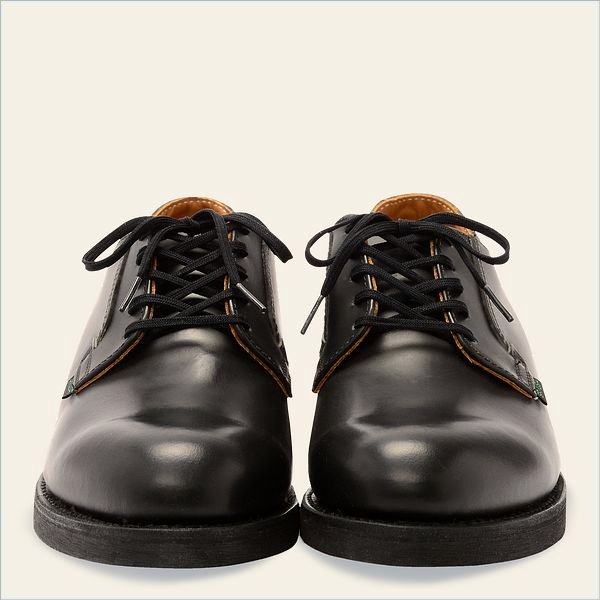  Postman Oxford Men's Oxford in Black Chaparral Leather