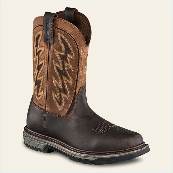  Rio Flex Men's 11-inch Waterproof, Soft Toe Pull-On Boot