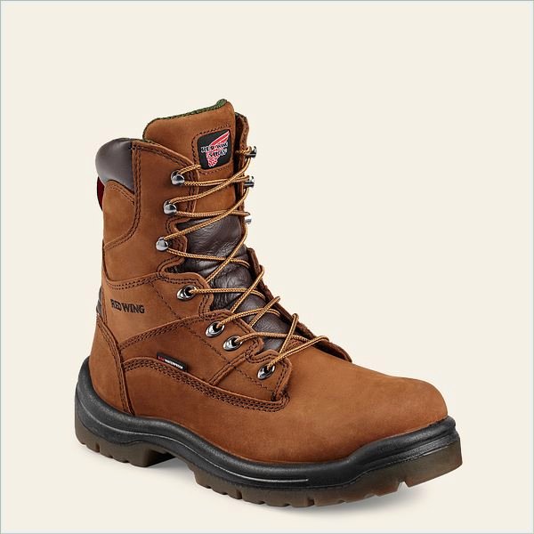  King Toe Men's 8-inch Waterproof Soft Toe Boot