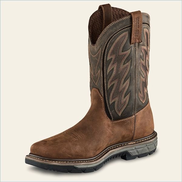  Rio Flex Men's 11-inch Waterproof, Safety Toe Pull-On Boot