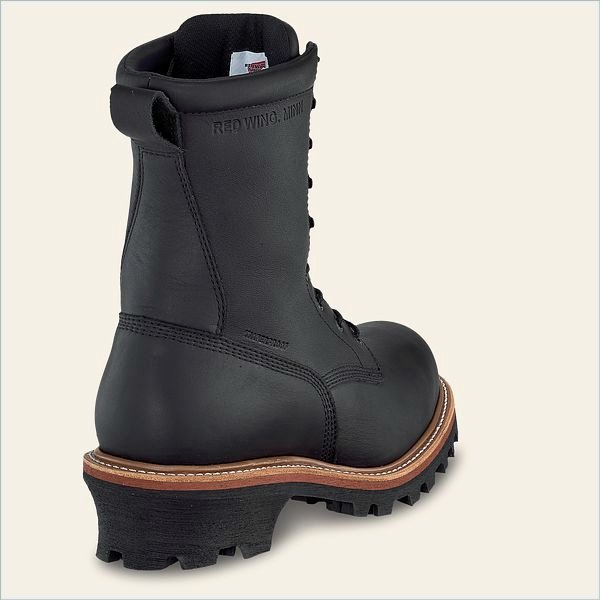  LoggerMax Men's 9-inch Waterproof, Safety Toe Logger Boot