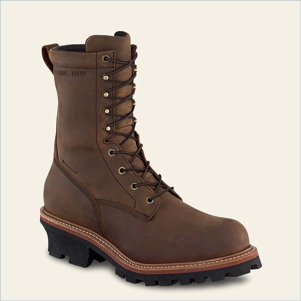  LoggerMax Men's 9-inch Insulated, Waterproof Safety Toe Logger Boot