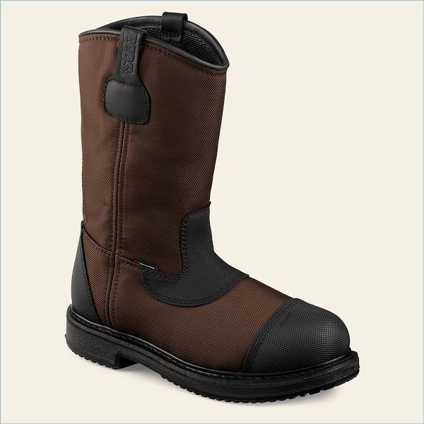  MaxBond Men's 12-inch Waterproof Safety Toe Pull-On Boot