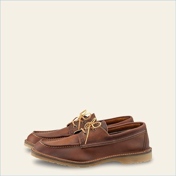  Weekender Camp Moc Men's Oxford in Copper Rough & Tough Leather