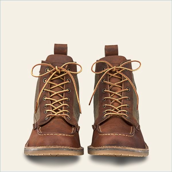  Weekender Canvas Moc Men's 6-Inch Boot in Copper Rough & Tough Leather