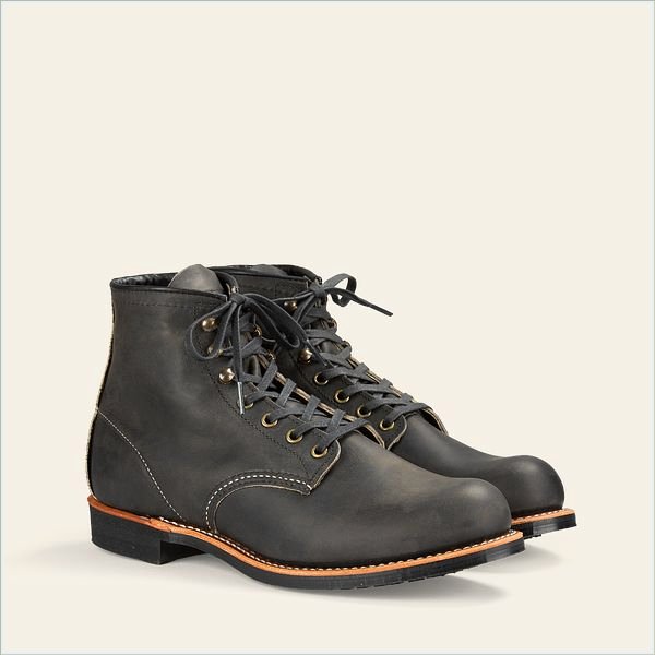  Blacksmith Men's 6-Inch Boot in Charcoal Rough & Tough Leather