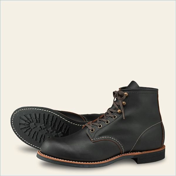  Blacksmith Men's 6-Inch Boot in Black Prairie Leather