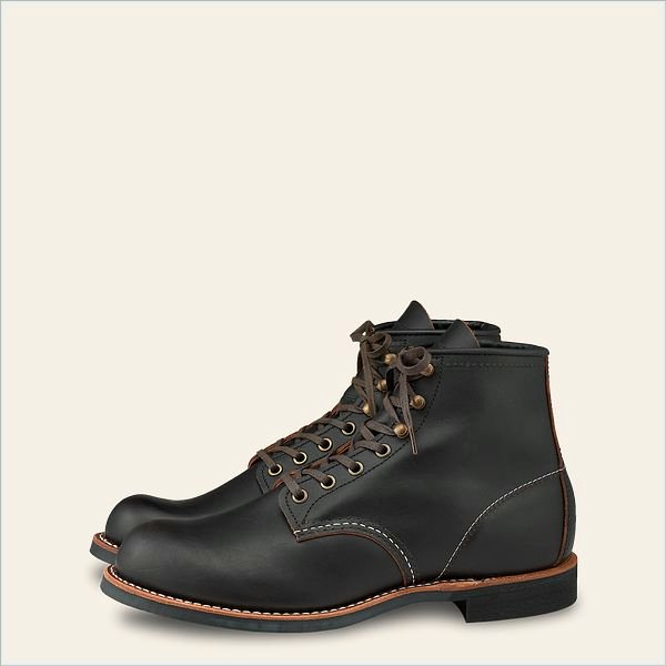  Blacksmith Men's 6-Inch Boot in Black Prairie Leather