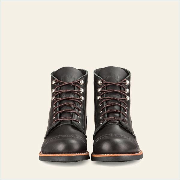  Iron Ranger Women's Short Boot in Black Boundary Leather