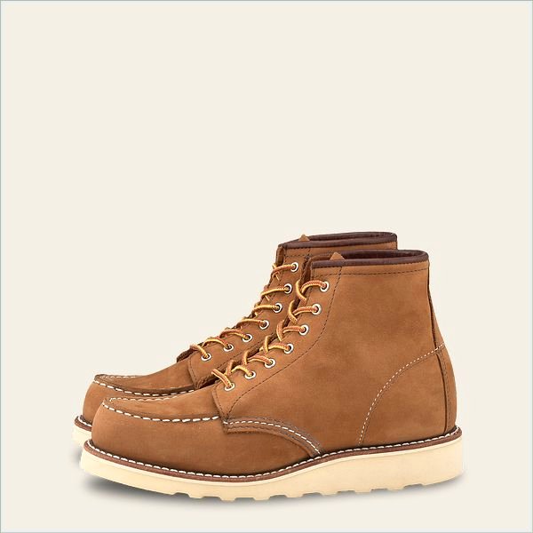  6-inch Classic Moc Women's Short Boot in Honey Chinook Leather