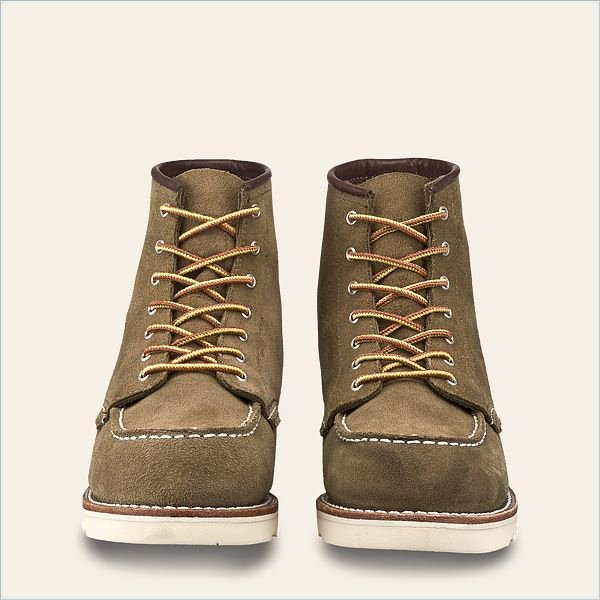  6-inch Classic Moc Women's Short Boot in Olive Mohave Leather