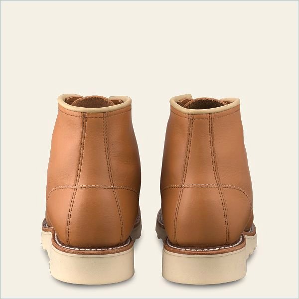  6-Inch Classic Moc Women's Short Boot in Tan Boundary Leather