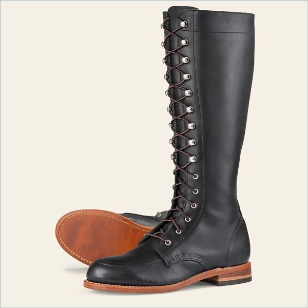  Gloria Women's Tall Boot in Black Boundary Leather