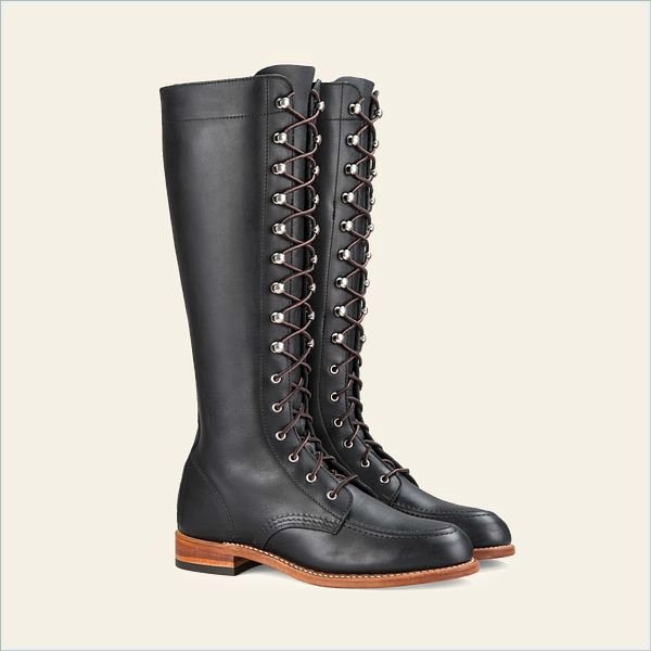  Gloria Women's Tall Boot in Black Boundary Leather