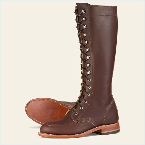  Gloria Women's Tall Boot in Mahogany Oro-iginal Leather