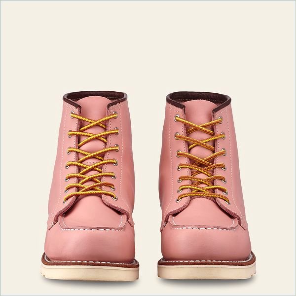  6-inch Classic Moc Women's Short Boot in Rose Boundary Leather