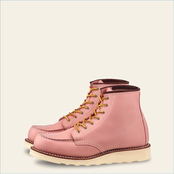  6-inch Classic Moc Women's Short Boot in Rose Boundary Leather