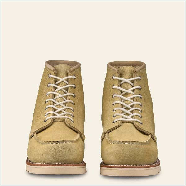  6-Inch Classic Moc Women's Short Boot in Butter Abilene Leather