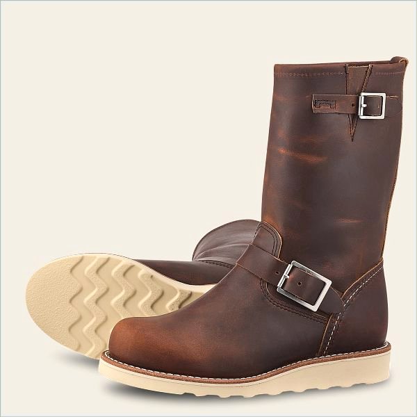  Classic Engineer Women's Tall Boot in Copper Rough & Tough Leather