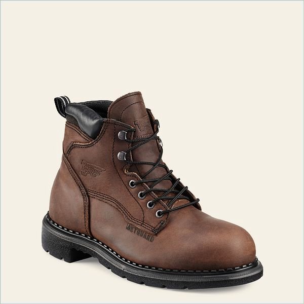  SuperSole Men's 6-inch Waterproof Safety Toe Metguard Boot