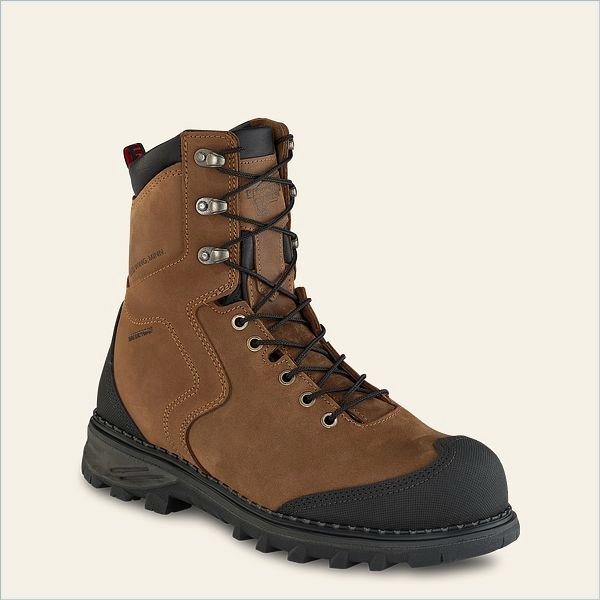  Burnside Men's 8-inch Waterproof Safety Toe Boot