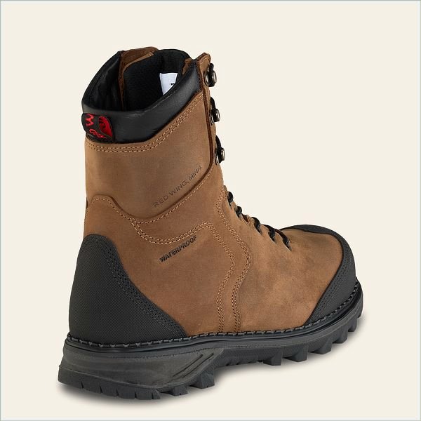  Burnside Men's 8-inch Waterproof Safety Toe Boot