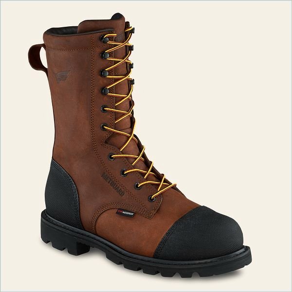  TruWelt Men's 10-inch Waterproof Safety Toe Metguard Boot