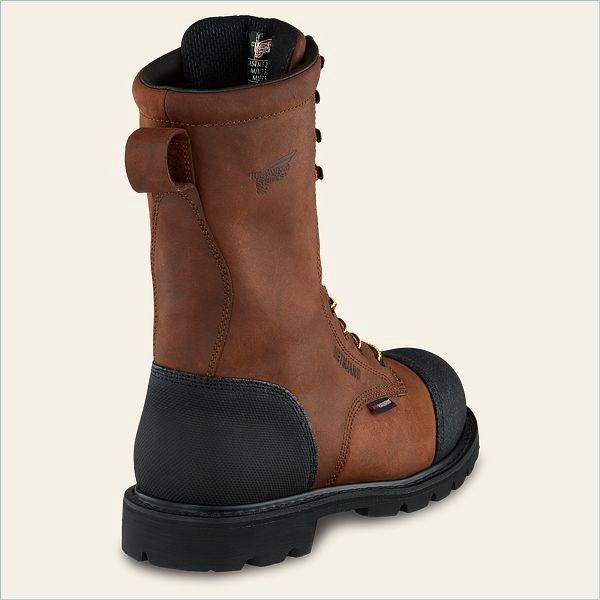  TruWelt Men's 10-inch Waterproof Safety Toe Metguard Boot