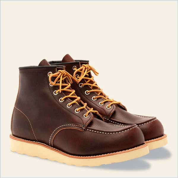  Classic Moc Men's 6-Inch Boot in Briar Oil-Slick Leather