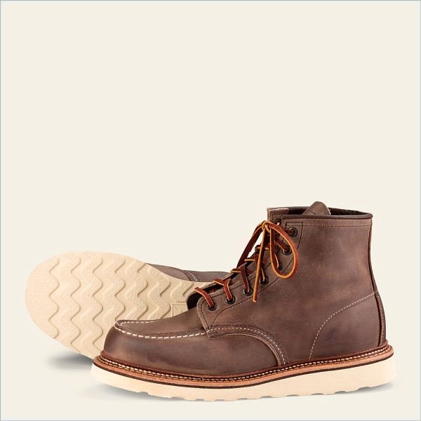  Classic Moc Men's 6-Inch Boot in Concrete Rough & Tough Leather