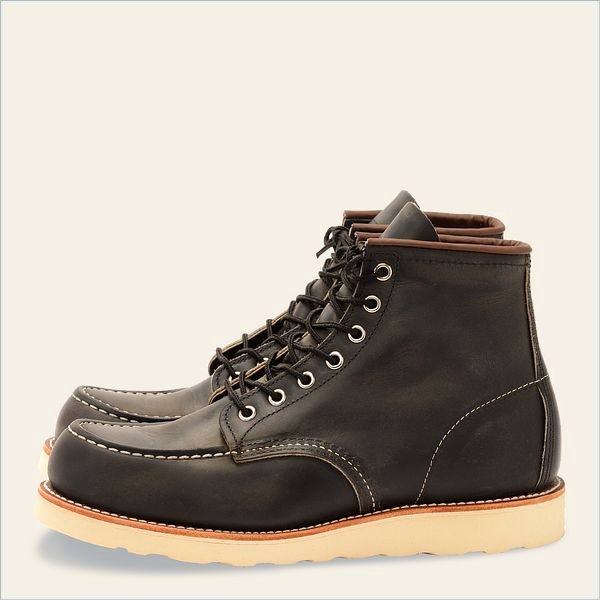  Classic Moc Men's 6-Inch Boot in Charcoal Rough & Tough Leather