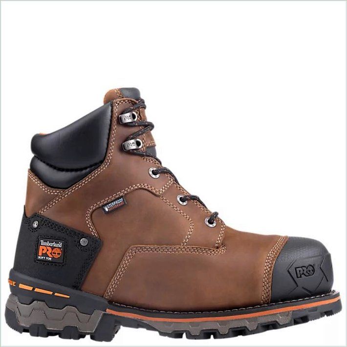  TIMBER PRO Mens Boondock 6" Soft Toe Work Boots