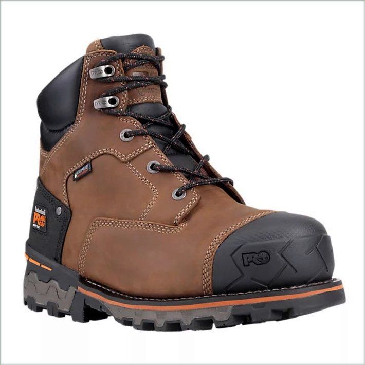  TIMBER PRO Mens Boondock 6" Soft Toe Work Boots