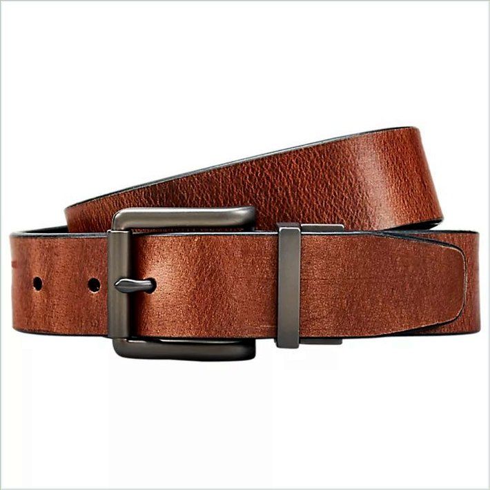  TIMBER Mens Reversible Buffalo Leather Belt