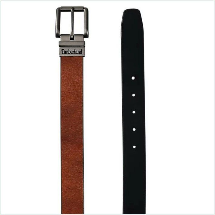  TIMBER Mens Reversible Buffalo Leather Belt