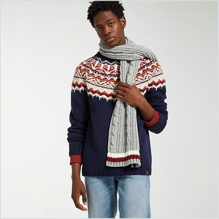  TIMBER Mens Fair Isle Wool Sweater