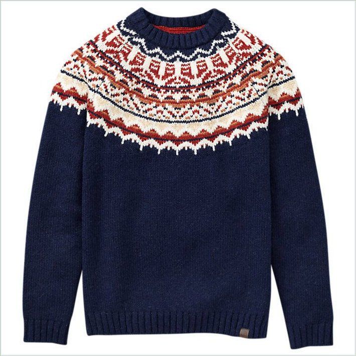  TIMBER Mens Fair Isle Wool Sweater