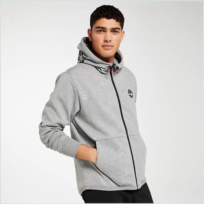  TIMBER Mens Full-Zip Monogram Hoodie