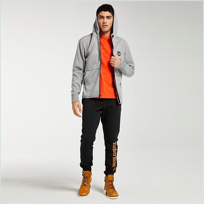  TIMBER Mens Full-Zip Monogram Hoodie