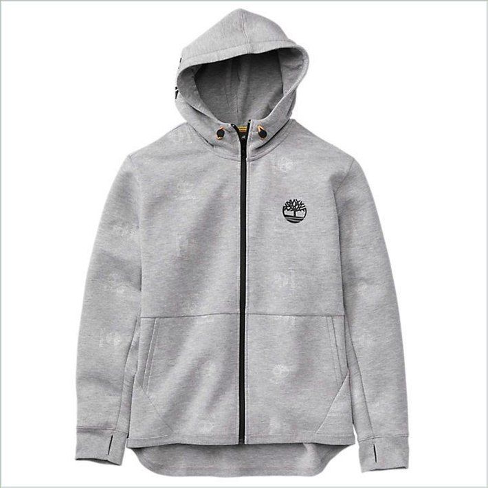  TIMBER Mens Full-Zip Monogram Hoodie