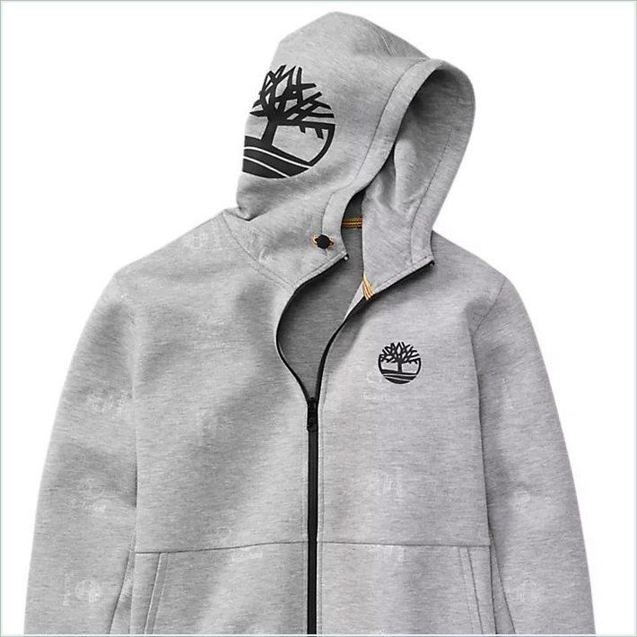  TIMBER Mens Full-Zip Monogram Hoodie