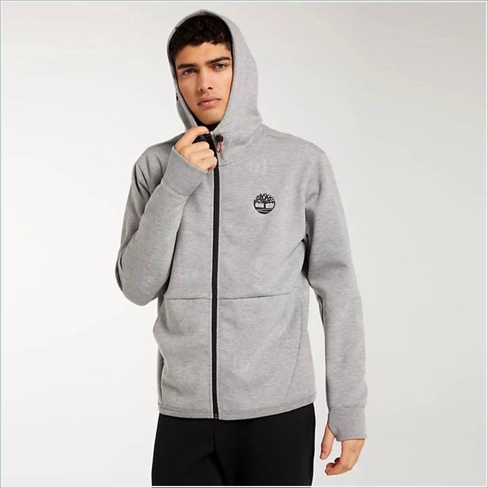  TIMBER Mens Full-Zip Monogram Hoodie