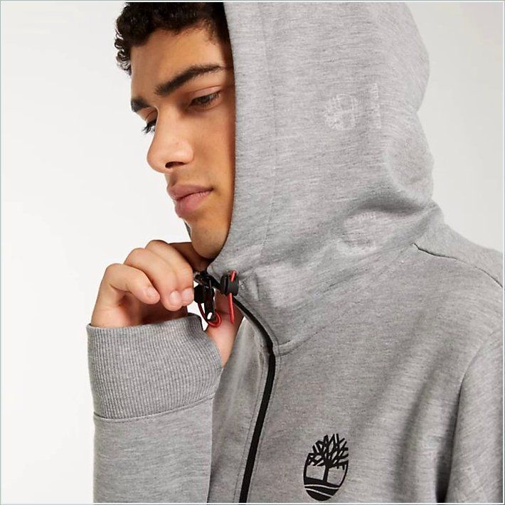  TIMBER Mens Full-Zip Monogram Hoodie