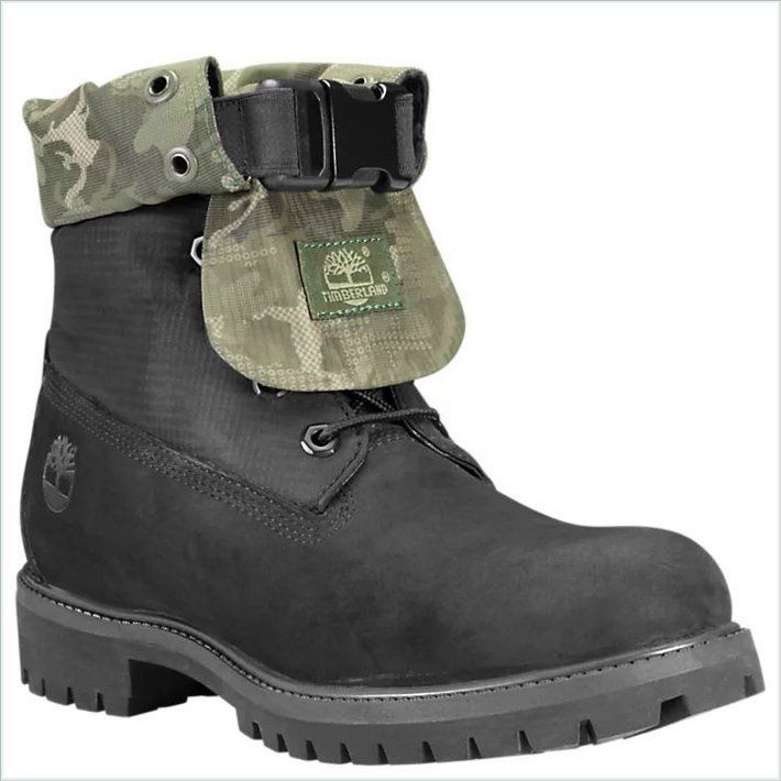  TIMBER Mens Mixed-Media Gaiter Boots